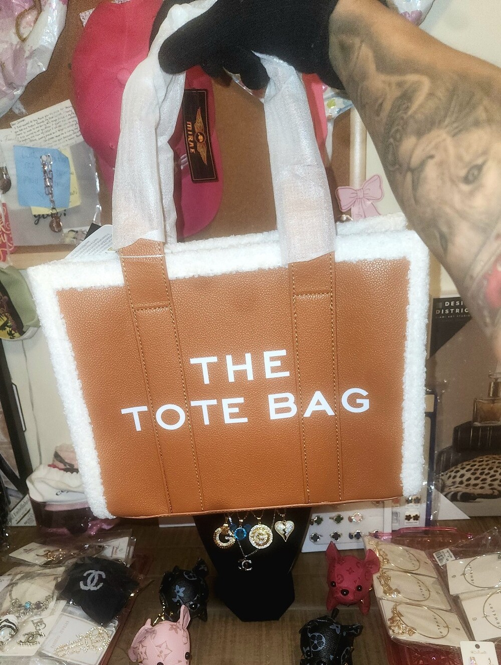 FASHION TOTE BAG - CHESTNUT